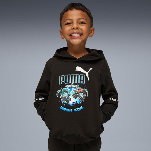 Hot Wheels Çocuk Siyah Kapüşonlu Sweatshirt