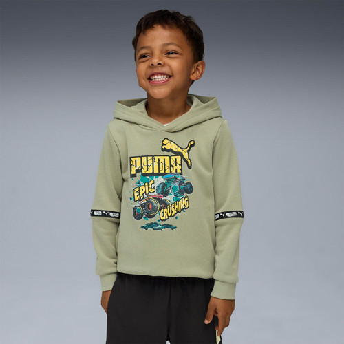 Hot Wheels Çocuk Haki Kapüşonlu Sweatshirt