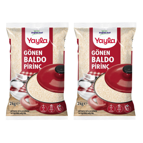 Bakliyat Gönen Baldo Pirinç 2 kg 2 li