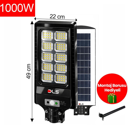1000W Solar Güneş Enerjili LED Bahçe & Çevre Aydınlatma Lambası Profesyonel Dış Mekan 202-1000