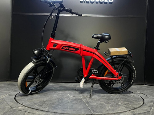 E-Monster 20 Jant Katlanabilir Yüksek Torklu Elektrikli Bisiklet (KIRMIZI)
