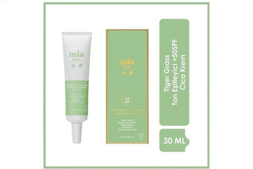 Klinika Tiger Grass Ton Eşitletyici 50 SPF+ Cica Krem 30 ML