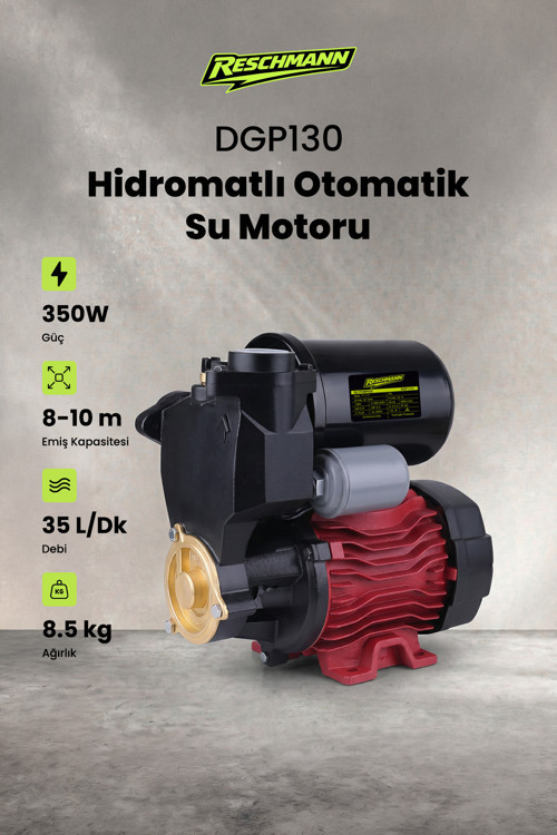 Reschman R-Dpg130 Hidromatlı Otomatik Su Motoru 0.50Hp