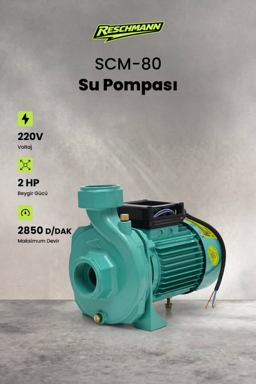 Res-Scm-80 Profesyonel Santrifüj Su Pompası (1.5 Kw / 2 Hp)