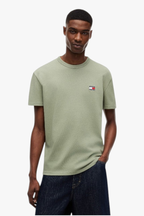 TJM REG BADGE TEE EXT Erkek Yeşil T-Shirt - DM0DM20322