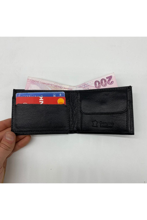 Gerçek Deri Cüzdan - Erkek Cüzdan - Kartlık Cüzdan - Bozuk Para Bölmeli