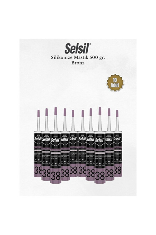 Silikonize Bronz Mastik 500 Gr. - 10 Adet
