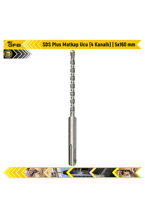 1963 Sds Plus Matkap Ucu 2 Elmaslı 5x160 mm