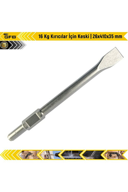 2157 16 Kg Kırıcılar için Keski 26 x 410 x 35 mm