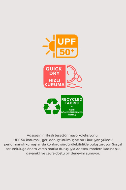 261605 Kadın Kısa Kollu Tesettür Mayo