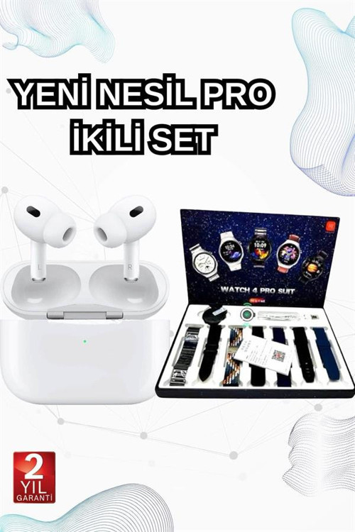 uygun 2025 Model Akıllı Saat ve Yeni Nesil Pro Bluetooth Kulaklık ANC Özelliği popüler