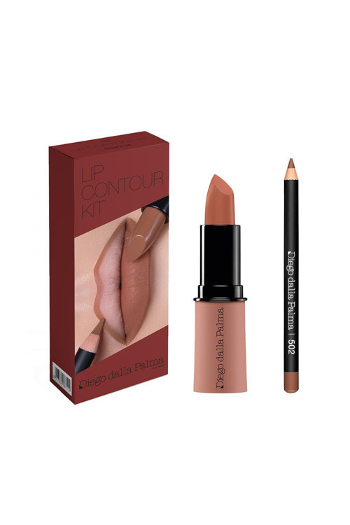Lip Contour Kit Lipstick 502 + Dudak Kalemi 502 - Warm Sand