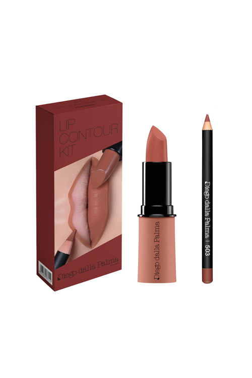 Lip Contour Kit Lipstick 503 + Dudak Kalemi 503 - Raw Sienna