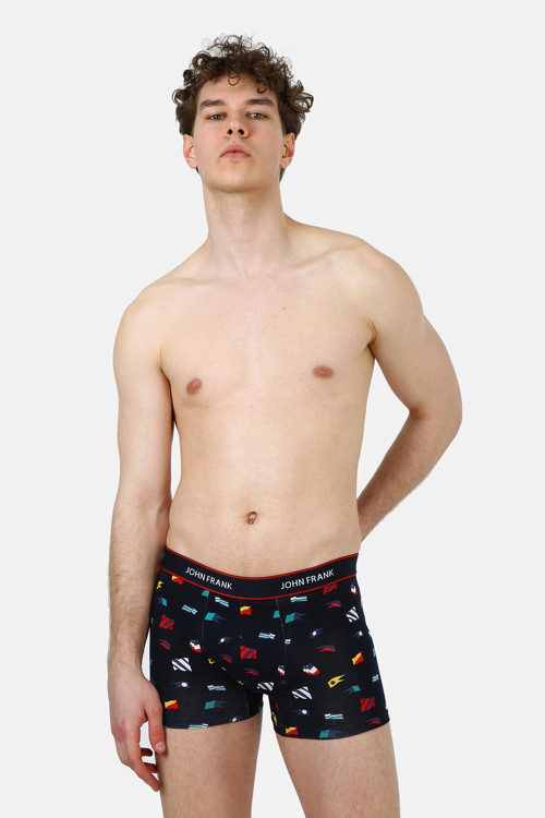 Logolu Pamuklu Erkek Boxer JFBFG03 Multicolor