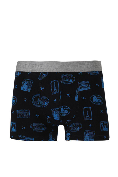 Pamuklu Desenli Erkek Boxer JFBDEG07 Multicolor