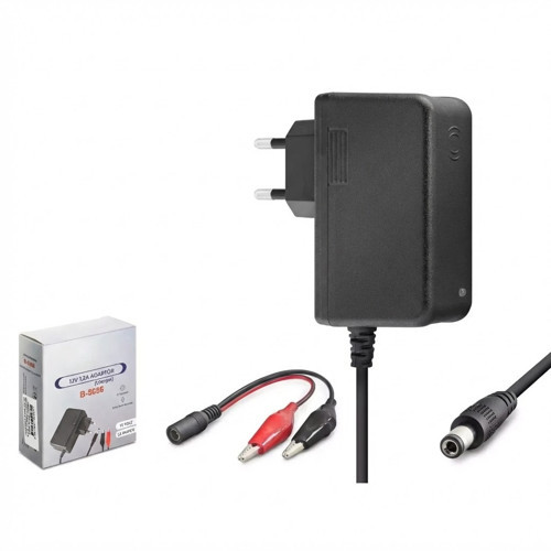 Akü Şarj 12V 2.5A 30W Krokodil Uç Akü Şarj Adaptörü
