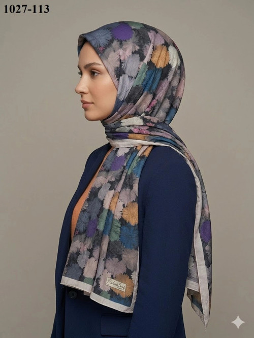 Scarf Bambu Kraş Pamuk Şal (Taş) 1027-113