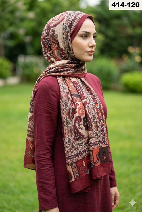 Etnik Desen Soft Şal 414-120