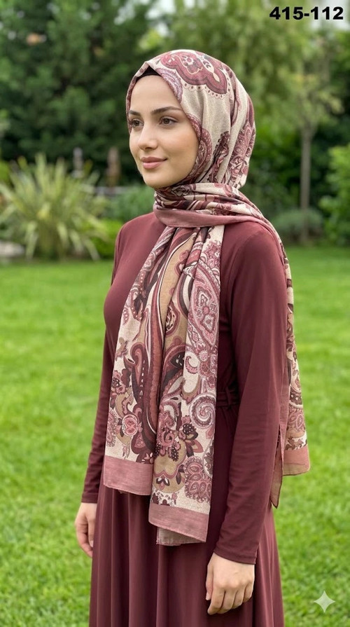 Etnik Desen Soft Şal 415-112