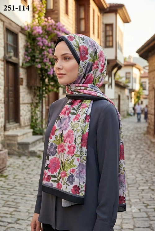 Fransız İpeği Şal (Siyah) 251-114