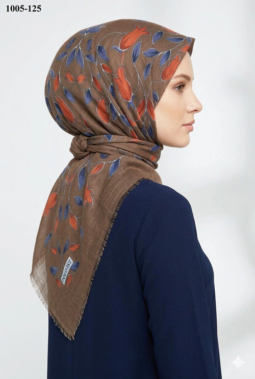 Polo İst Desenli Flamlı Pamuk Eşarp 1005-125