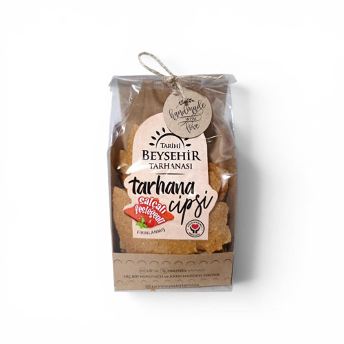 Tarihi Beyşehir Tarhanası Salçalı Fesleğenli Tarhana Cipsi 90 g e