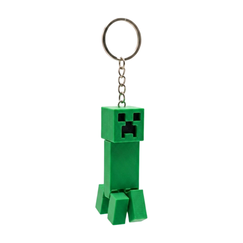 3D Baskı Hareketli Flexi Creeper Anahtarlık - Eklemli Oyuncu (Gamer) Çanta ve Anahtar Aksesuarı