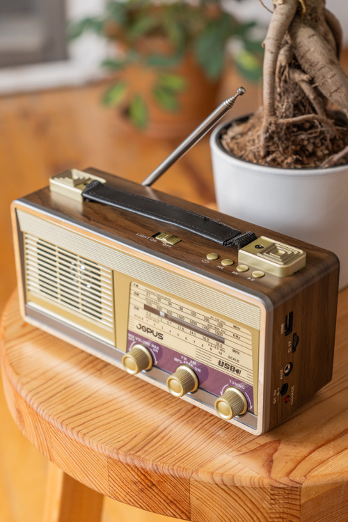Nostaljik Görünümlü El Fenerli Radyolu Bluetooth Hoparlör Older