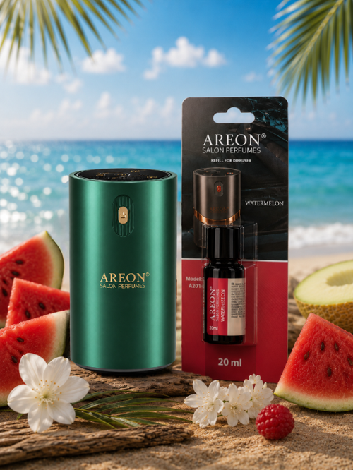 Aromatik Difüzör Yeşil (Klasik Metal) + WaterMelon