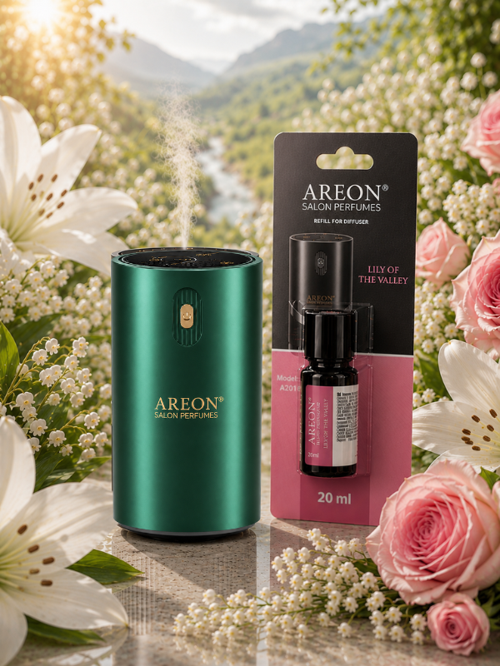 Aromatik Difüzör Yeşil (Klasik Metal) + Lily Of The Valley