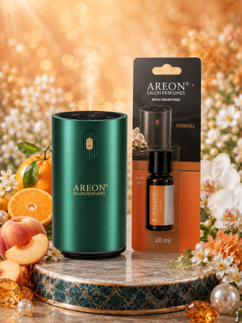 Aromatik Difüzör Yeşil (Klasik Metal) + Neroli