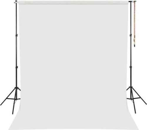Beyaz Fon Perde Sistemi 200X300Cm Ayaklı Makara Zincirli