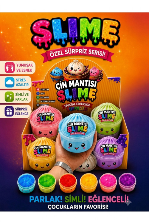Çin Mantısı Slime Süpriz Renk 1 Adet