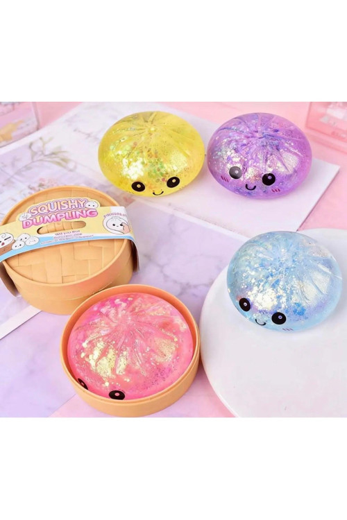 Çin Mantısı Dumpling Squishy Süpriz Renkli