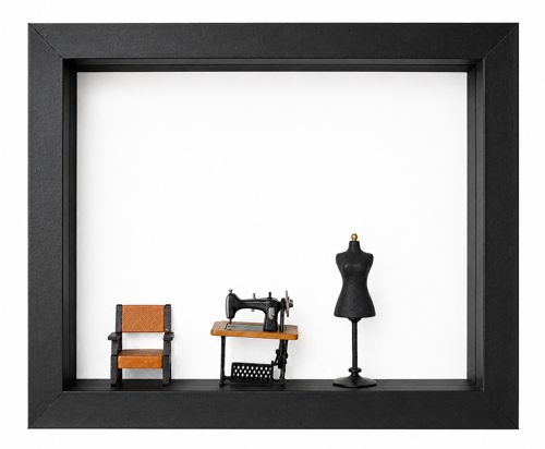 DEKORATİF 3D TASARIM ÇERÇEVE - MODA TASARIM ALANI