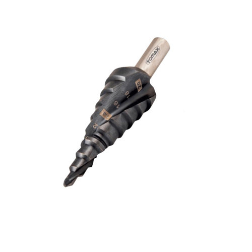 Tomax Expert 4-20 mm Kademeli Matkap Ucu | AlTiN Kaplamalı HSS Basamaklı Sac Delme Ucu