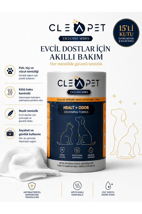 Kedi Nano Temizlik Hijyen Havlusu Yüksek Emici Mikrofiber Hızlı Kuruyan 30x40