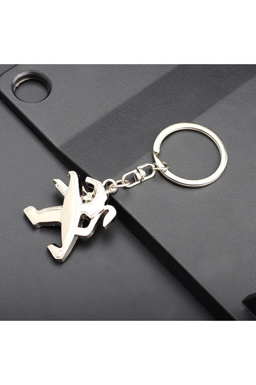 Peugeot 407 Anahtarlık Metal 3d Metal Otomobil Anahtarlığı - Krom Kaplamalı Oto Anahtarlık