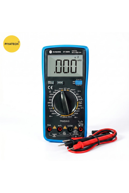 Sunshine DT-890N True RMS Akıllı Dijital Multimetre Isı Ölçerli Yanmaz Avometre