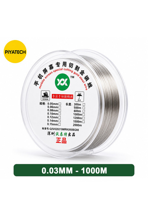 Çelik LCD/Ekran Ayırma Teli – 0.03MM - 1000 Metre Profesyonel Kesme Teli