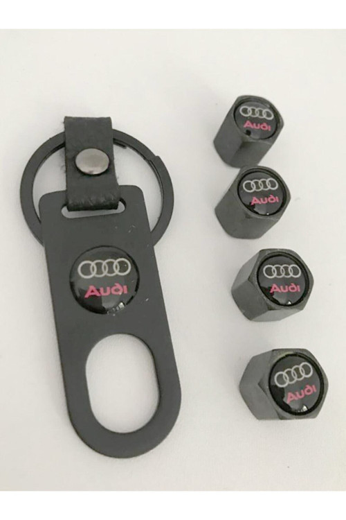 Audi Metal Anahtarlık Ve Sibop Kapağı Seti