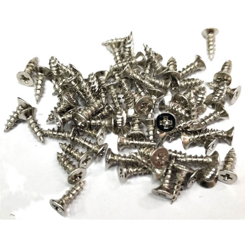 Nikel 1000 Adet Klips Vidası 2,3x7,5 mm YHB, İthal - Konik Başlı Kutu Ayak, Askı, Mini Vida