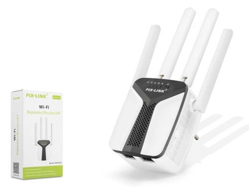 Wifi Repeater - Router / AP 450 Mbps - Siyah Beyaz LV-WR6403