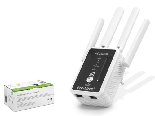 Wifi Repeater - Router / Ap Ac3800 Dual Band - Siyah Beyaz LV-AC32Q
