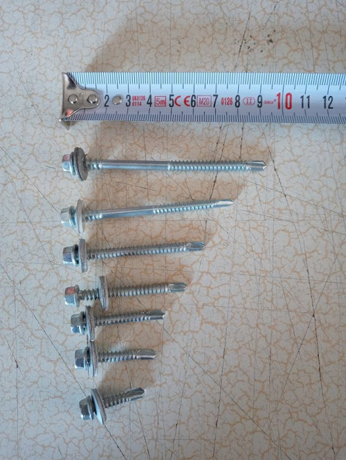 5,5x38 TRAPEZ ÇATI VİDASI-(50 ADET)-(8 MM SOMUN-6 GEN BAŞLI)