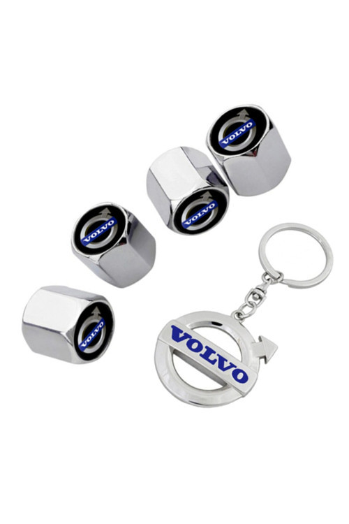 Volvo V40 Krom Renk Sibop Kapağı 4 Adet Ve Krom Anahtarlık