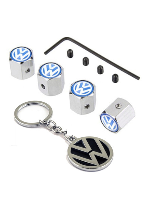 Volkswagen Golf 7 Uyumlu Mavi Logolu Sibop Kapağı Krom Alyanlı Model Ve Anahtarlık