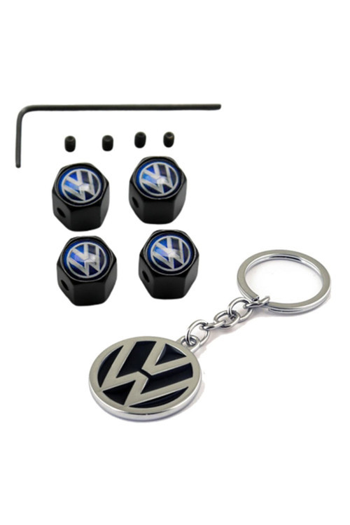 Volkswagen Corrado Mavi Logolu Alyanlı Çalınmaya Karşı Güvenli Ve Krom Anahtarlık