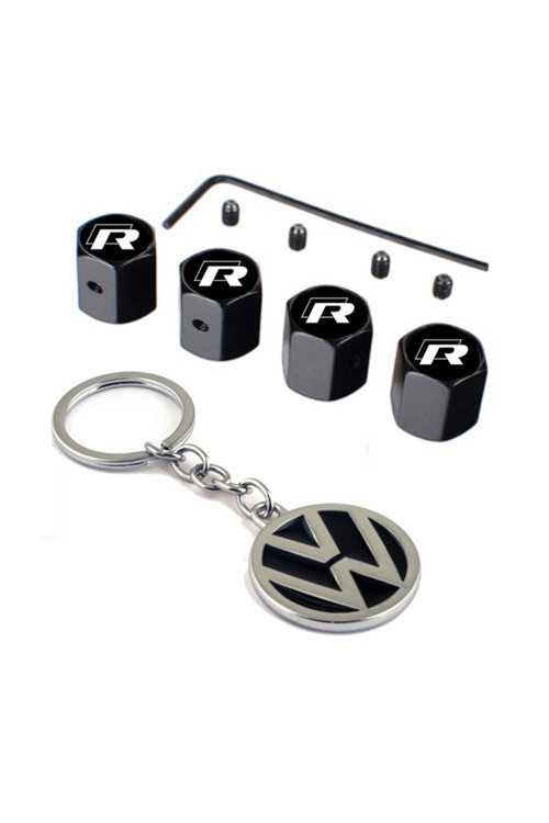 Volkswagen Santana R Logolu Alyanlı Çalınmaya Karşı Güvenli Ve Krom Anahtarlık