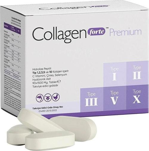 Collagen Forte Premium Biotin & Multivitamin 1500 mg 90 Tablet